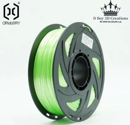 Artillery-Filament-Fluorescent Green Silk-PLA+ 1.75mm-1kg-SKU-ARTSFGRNPLA+175 -dboy3d.co.za-filament-and-printers.Order Online Artillery Filament Fluorescent Green Silk PLA+. 3D Printing specialist and filament supplier in South Africa. Nationwide Delivery. DBoy3D