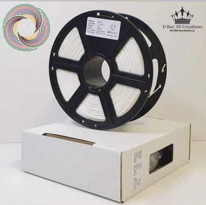 SA -Filament-White -PETG 1.75mm-1kg-SKU-SAFWHTPETG175 -dboy3d.co.za-filament-and-printers.Order Online SA Filament White PETG. 3D Printing specialist and filament supplier in South Africa. Nationwide Delivery. DBoy3D